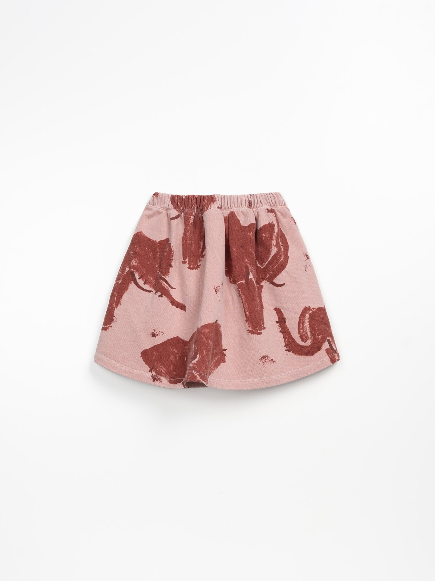 Falda de punto con cintura elástica