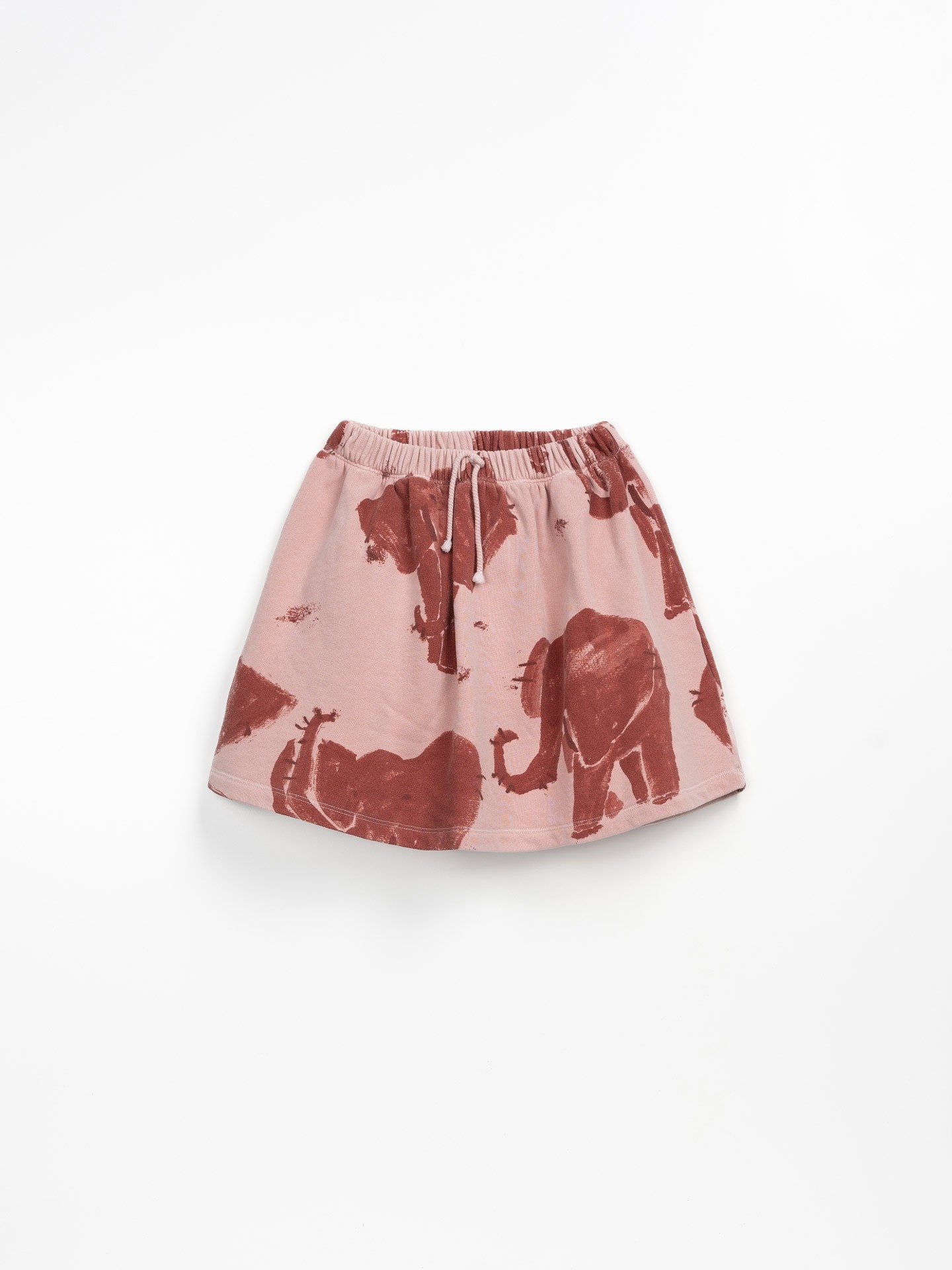 Falda de punto con cintura elástica