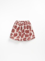 Jersey skirt with elastic waist