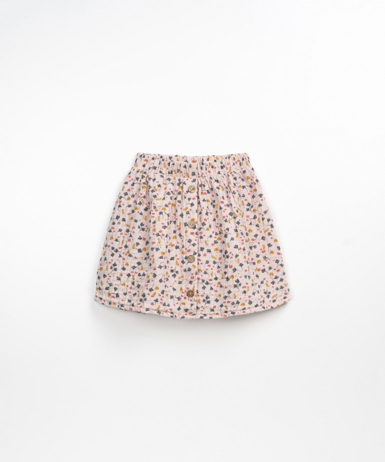 Skirt with flower print