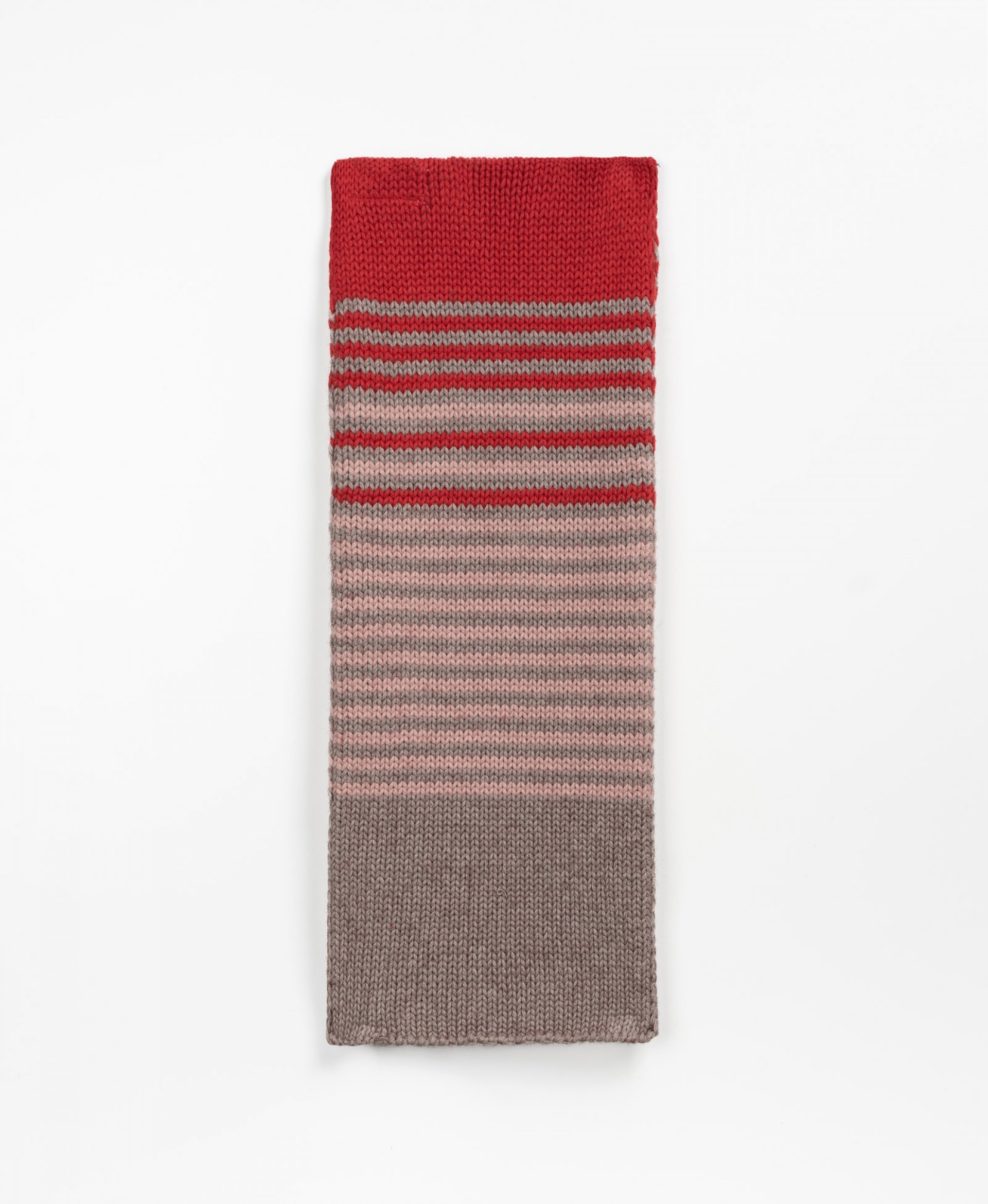 Knitted scarf with color contrast | Wooden Memories