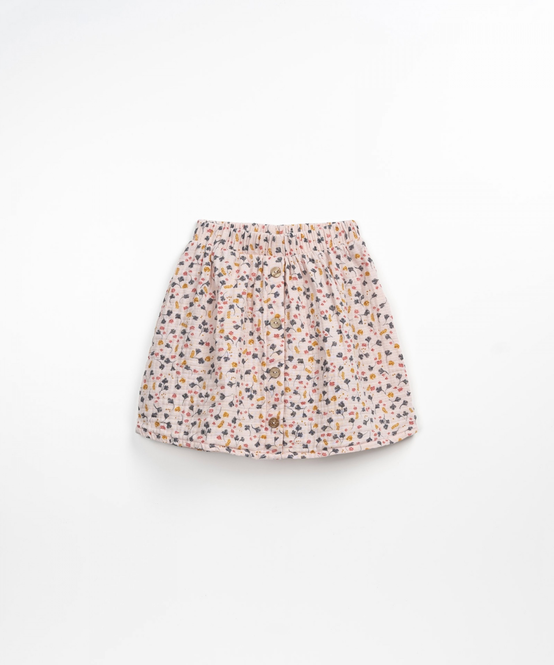 Skirt with decorative coconut buttons | Wooden Memories