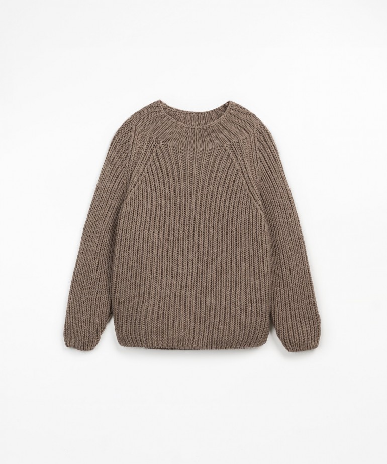 Pull en maille tricote