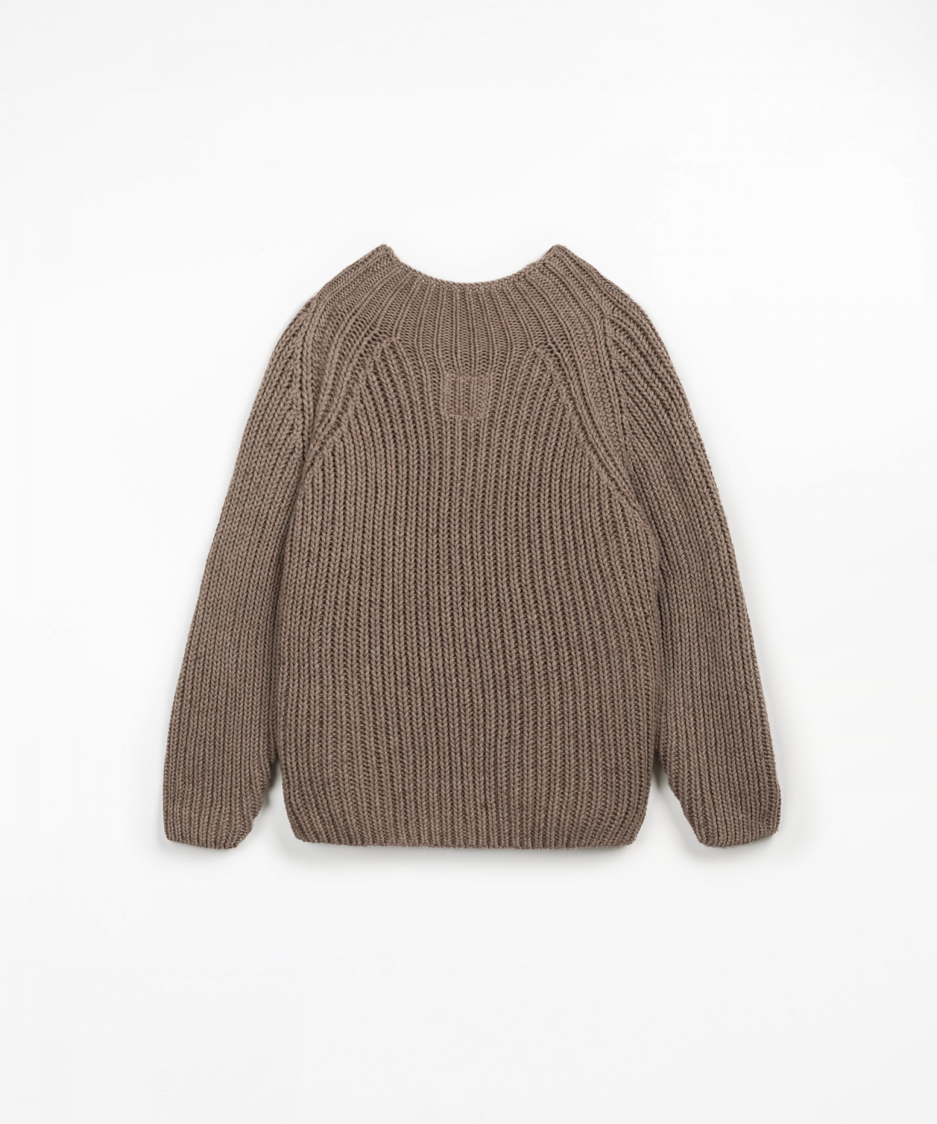 Knitted sweater in a mixture of fibers | Wooden Memories