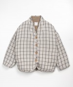 Checkered jacket with plush lining | Wooden Memories