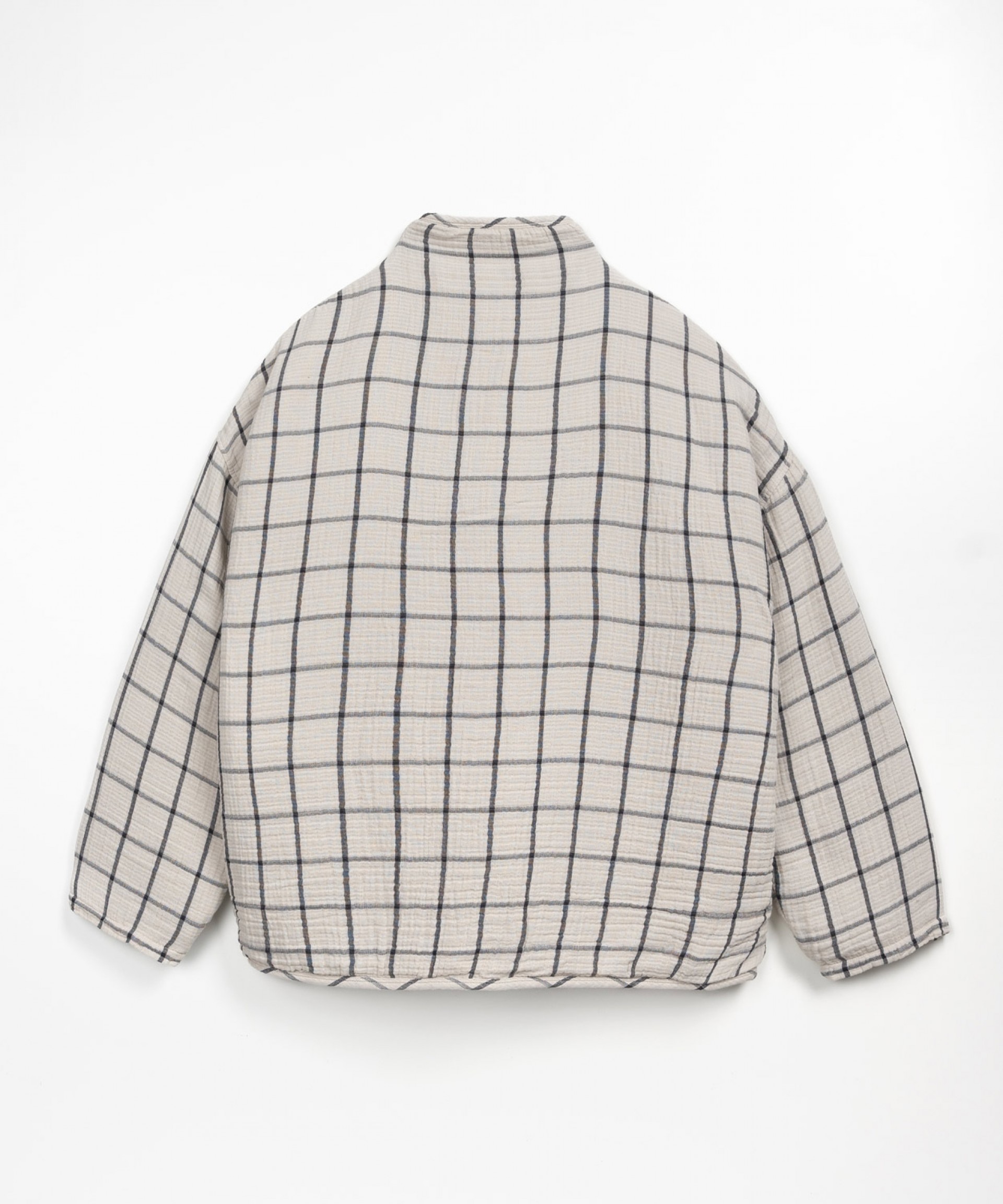 Checkered jacket with plush lining | Wooden Memories