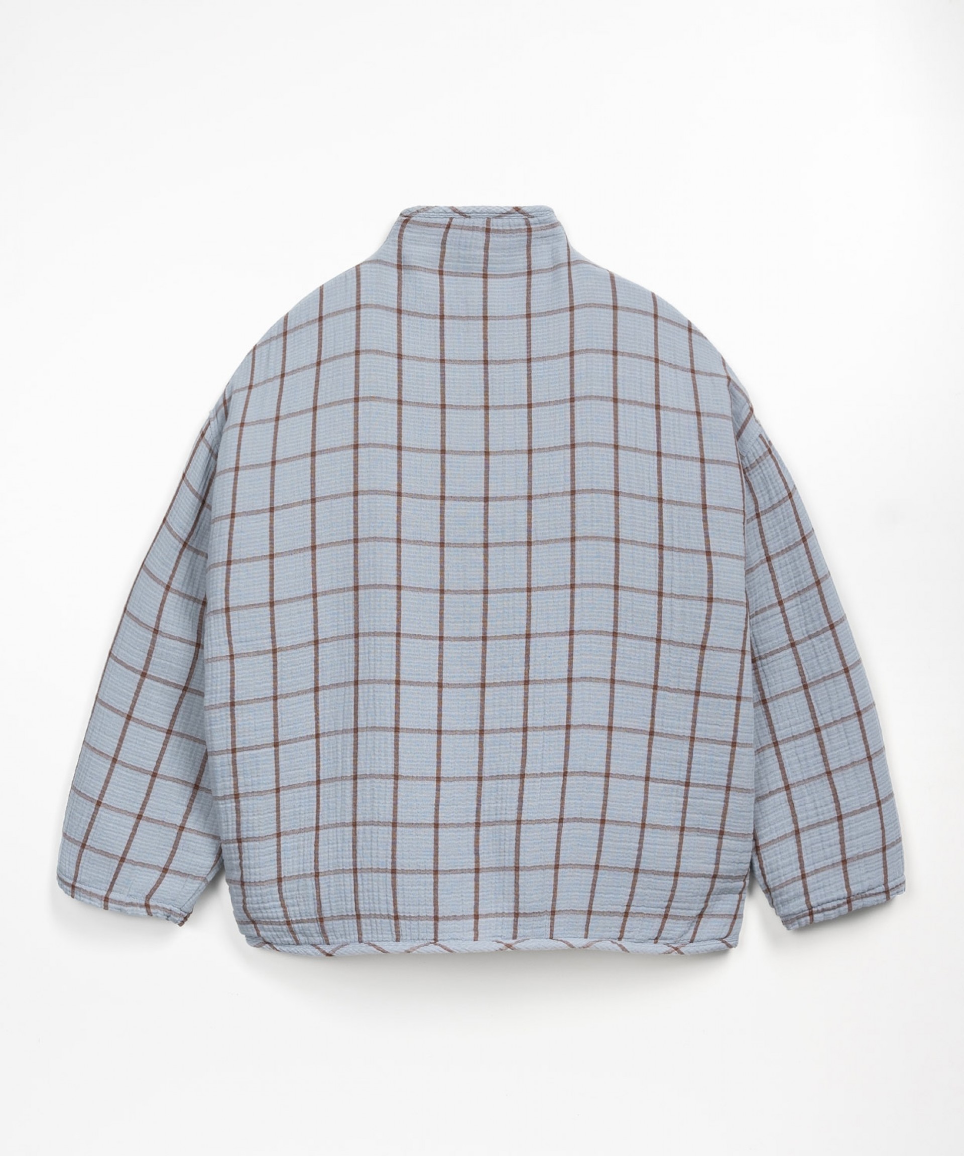 Checkered jacket with plush lining | Wooden Memories