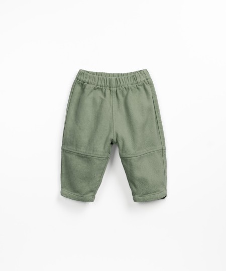 Pantalon en serg� en coton