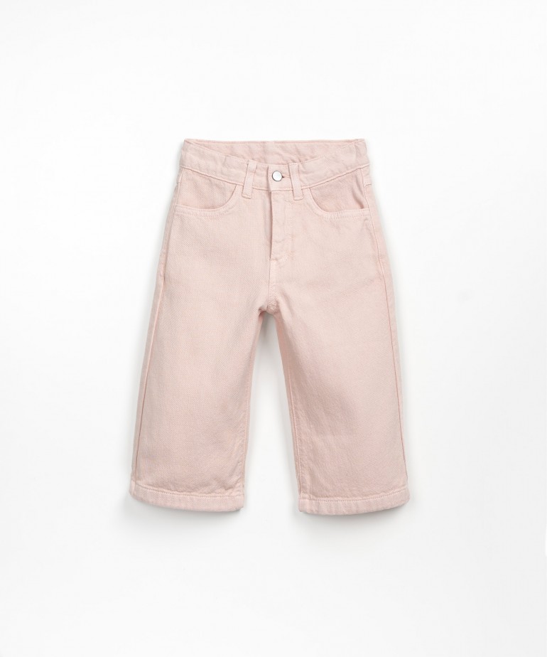 Pantalon en serg de coton