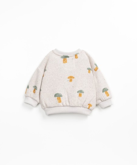 Jersey con estampado de setas