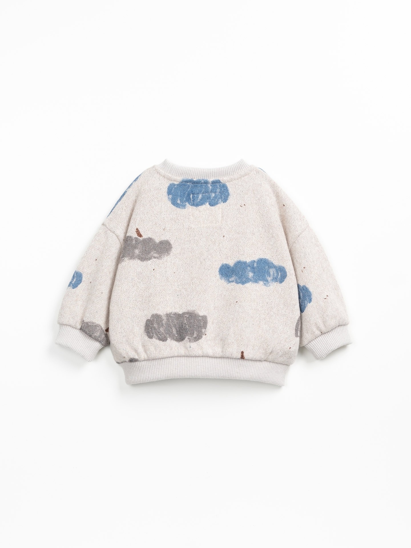 Sweater with cloud print
