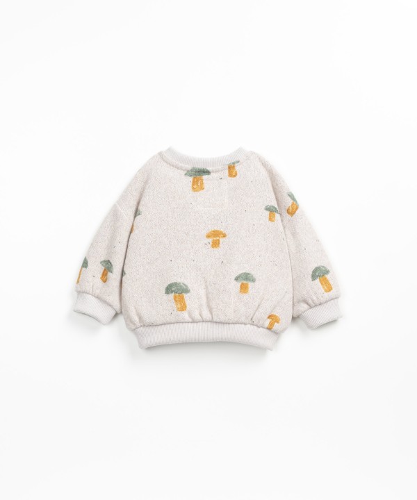 Jersey con estampado de setas