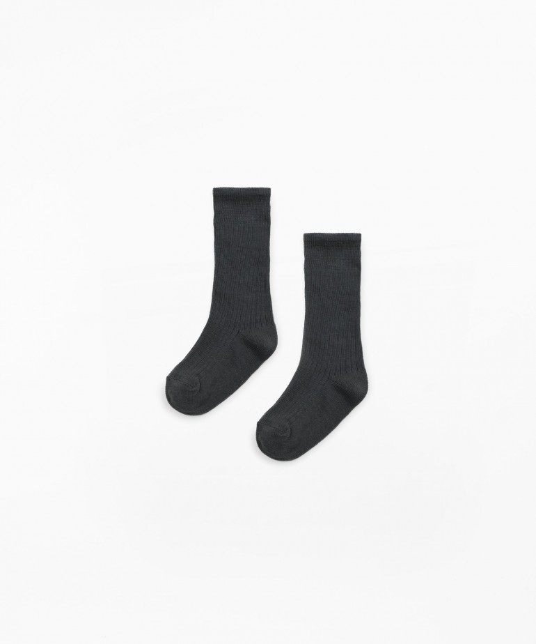 Chaussettes avec un mlange de coton biologique et de polyamide