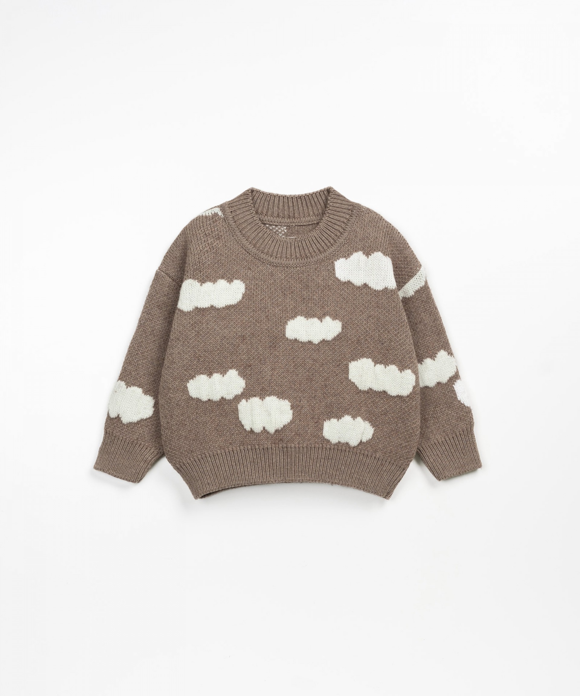 Knitted sweater with print | Wooden Memories