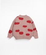 Knitted sweater with print | Wooden Memories