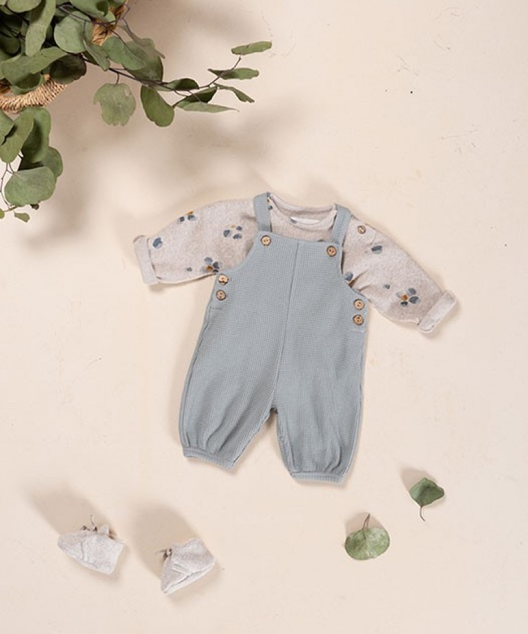 Interlock jumpsuit with natural fibers