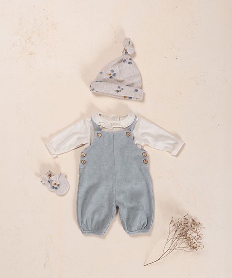 Interlock jumpsuit with natural fibers