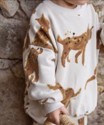 Printed sweater naturally dyed | Wooden Memories