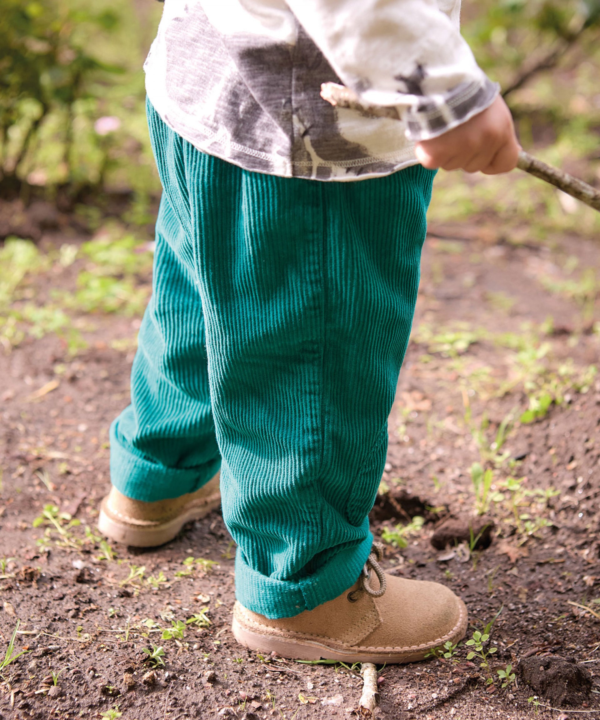 Pantaloni in bombasina, misto cotone riciclato e cotone | Wooden Memories