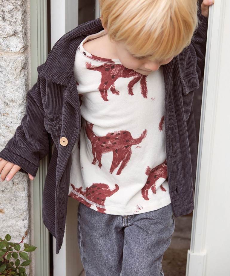 T-shirt a maniche lunghe con stampa