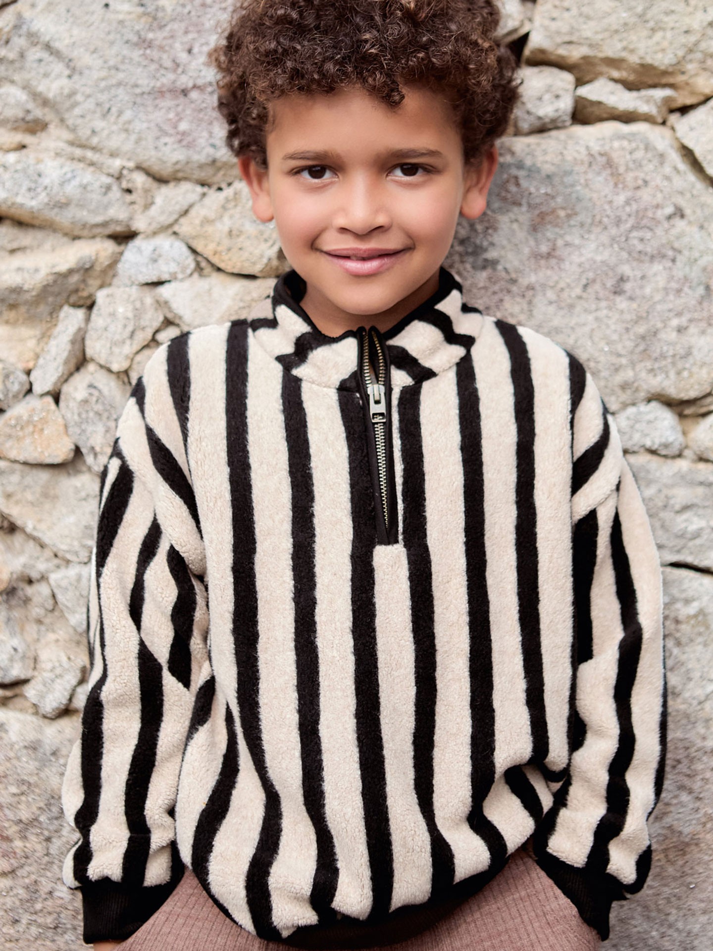 Jersey de punto con estampado de rayas verticales