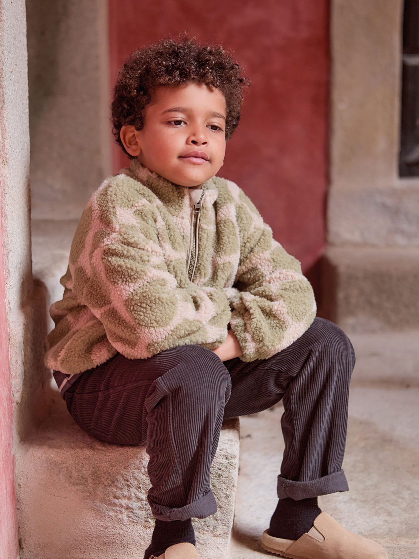 Maglia in pelo con stampa