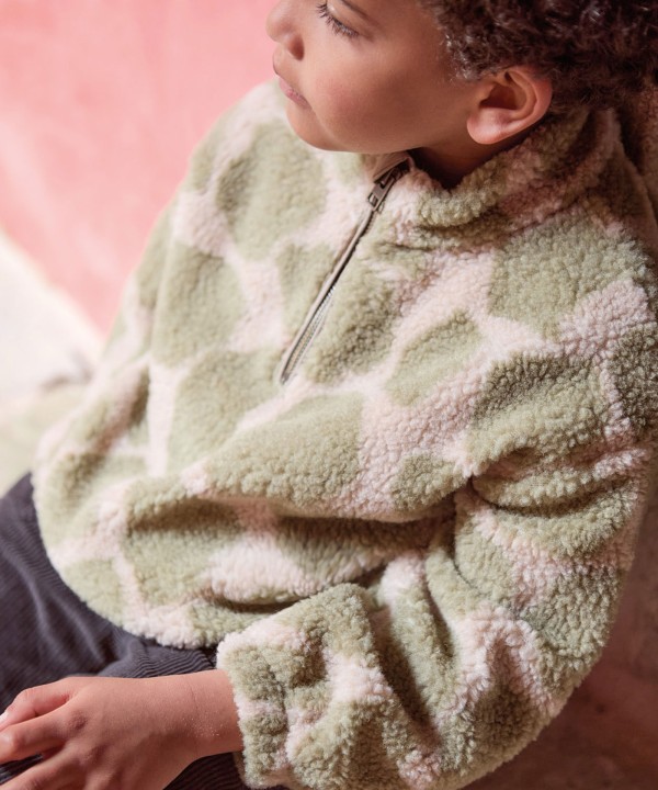 Maglia in pelo con stampa