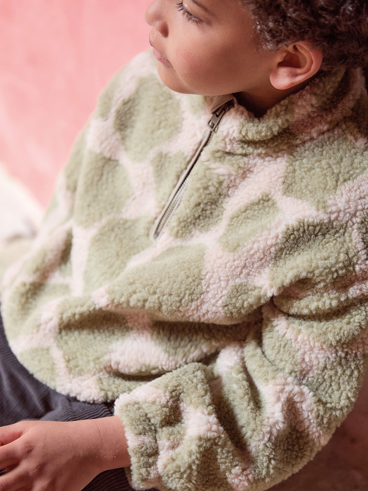 Maglia in pelo con stampa