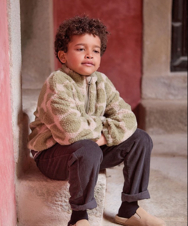 Maglia in pelo con stampa