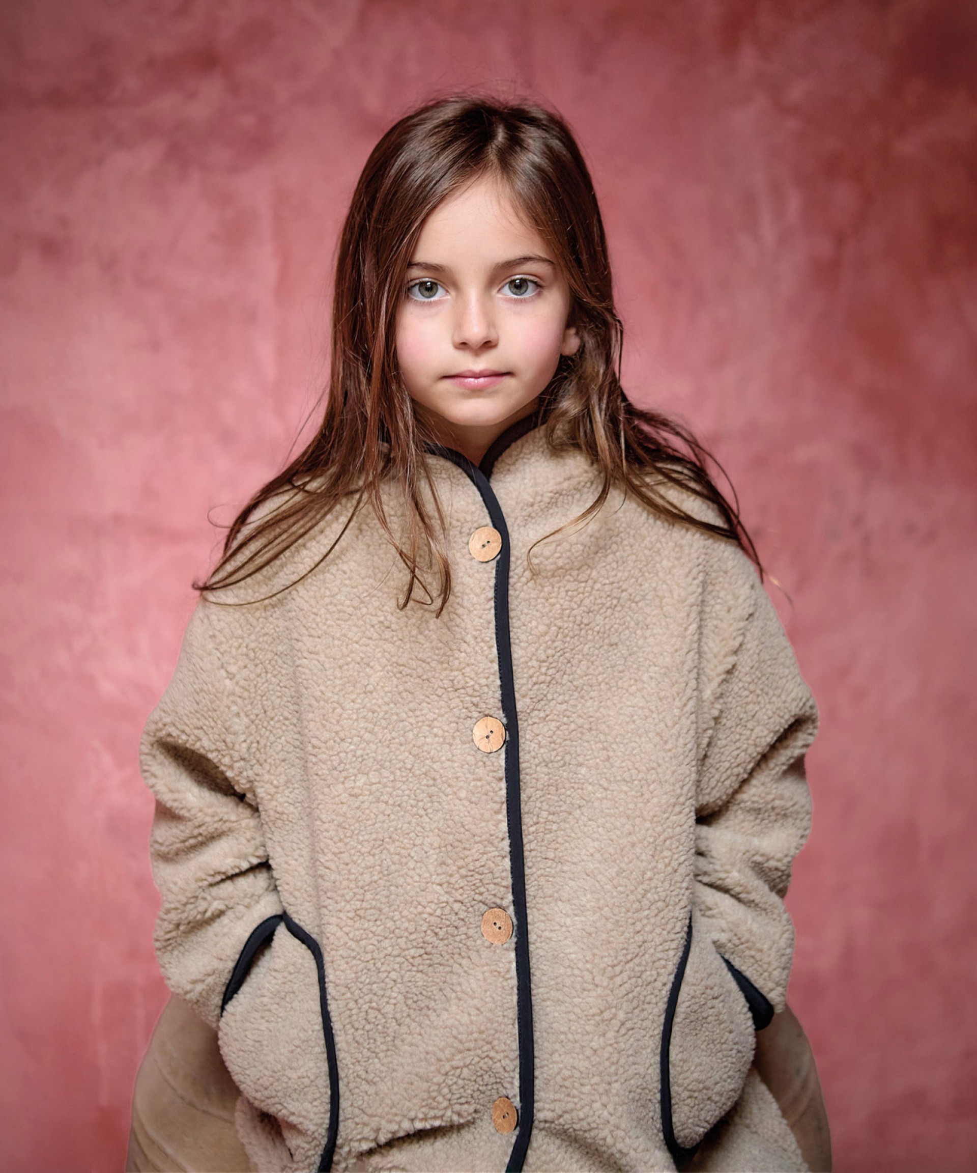 Plush jacket with pockets | Wooden Memories