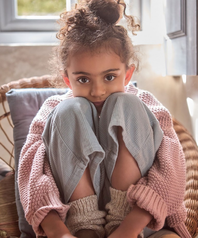 Pantaloni in bombasina con tasche