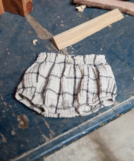 Shorts with checkered pattern