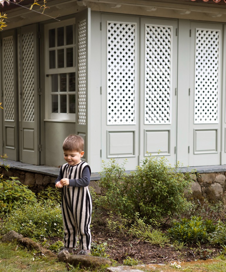 Tutona effetto peluche a righe