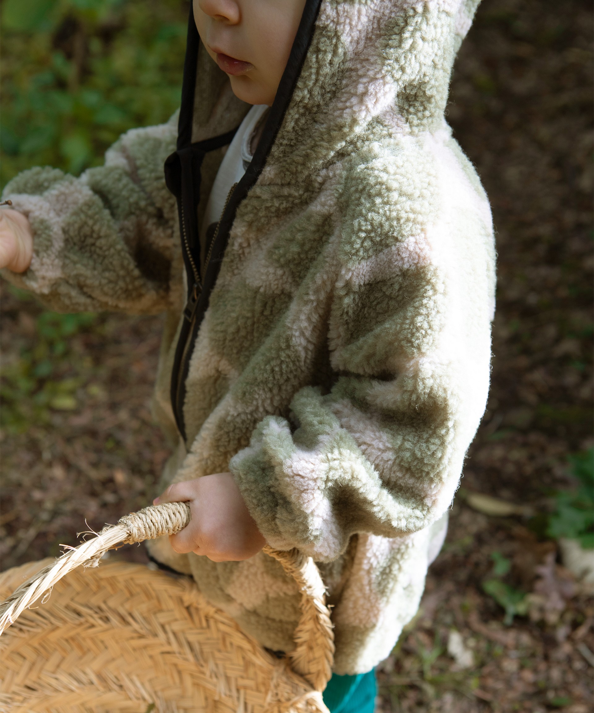 Chaqueta de pelo con estampado | Wooden Memories