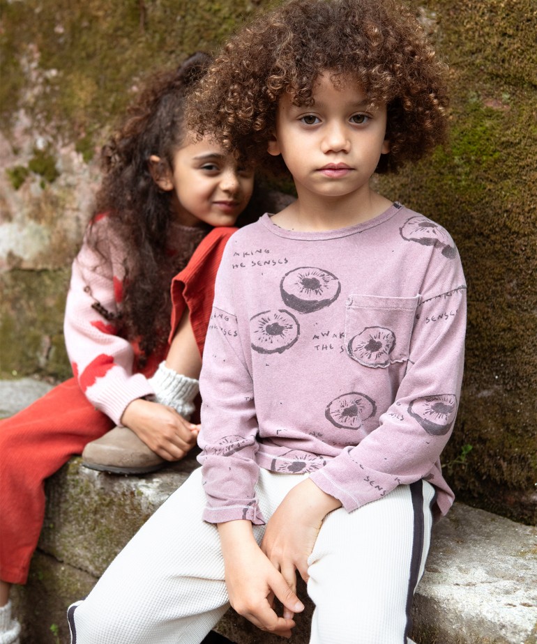 T-shirt con stampa a kiwi