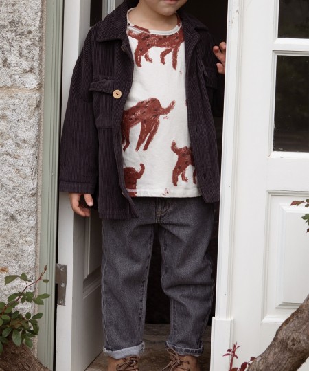 T-shirt de manga comprida com estampado