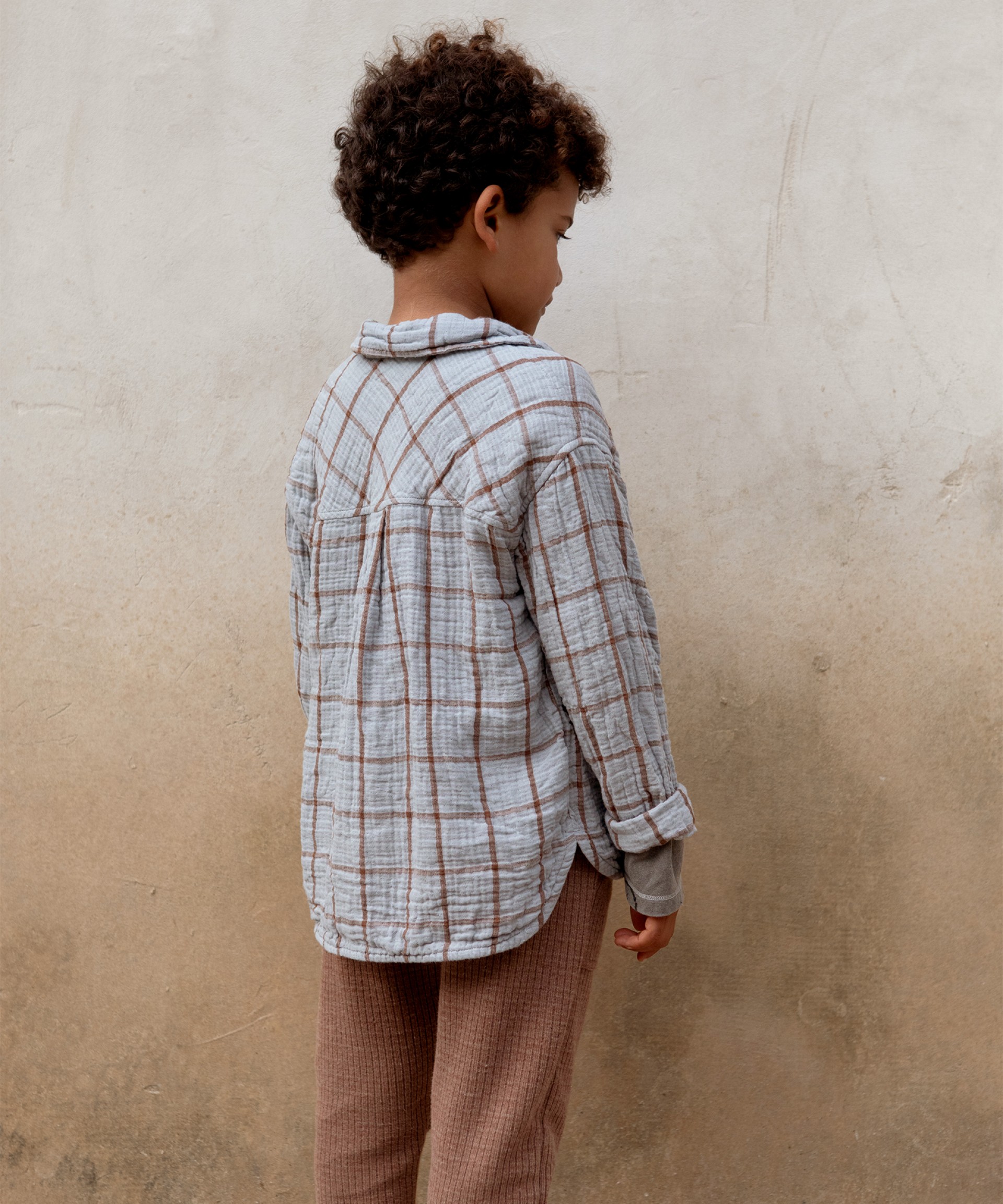 Woven shirt with checkered pattern | Wooden Memories