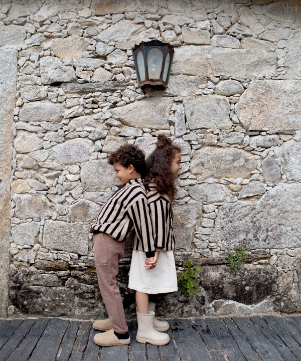 Jersey de punto con estampado de rayas verticales