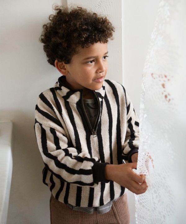 Jersey de punto con estampado de rayas verticales