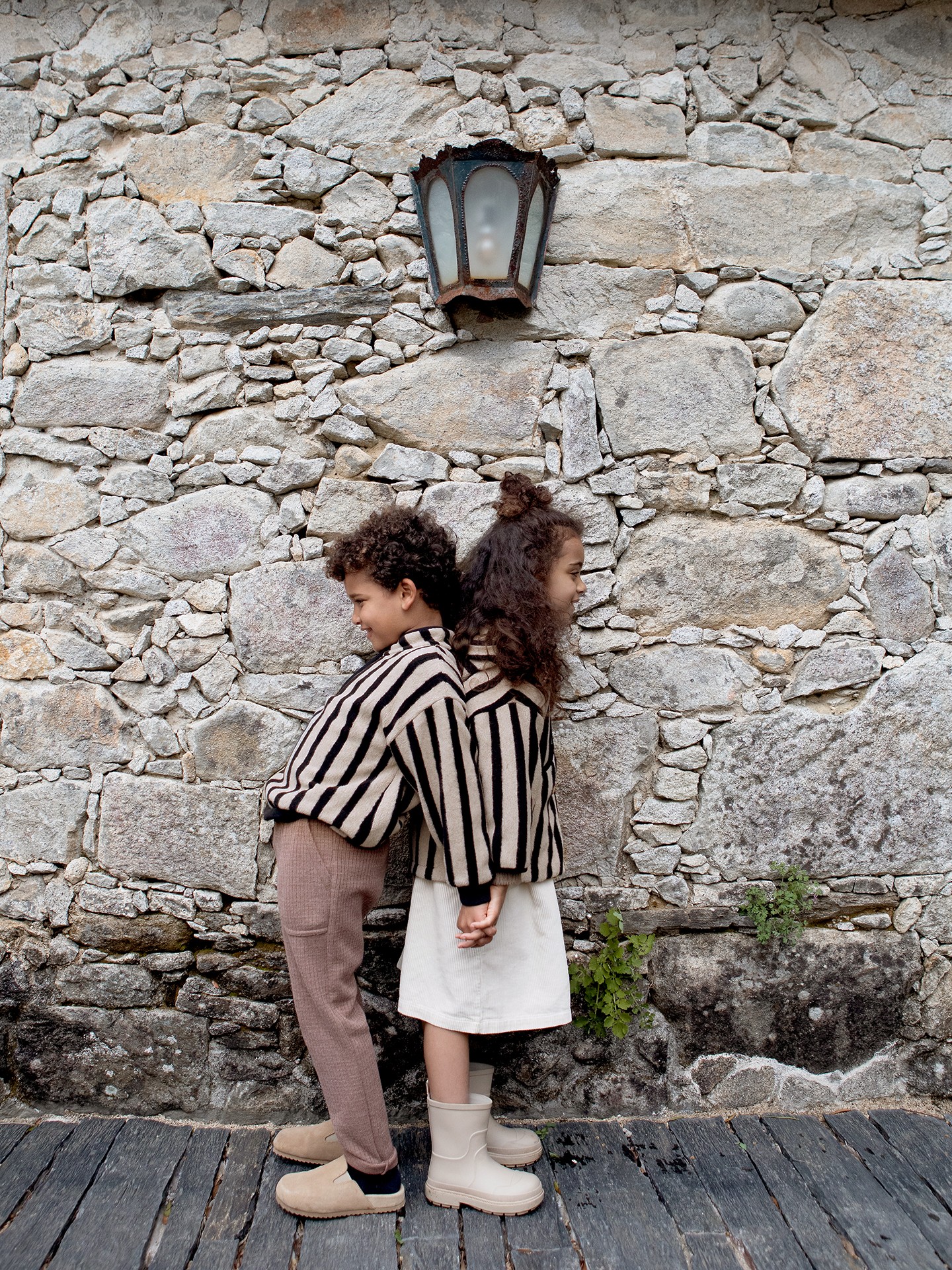 Jersey de punto con estampado de rayas verticales