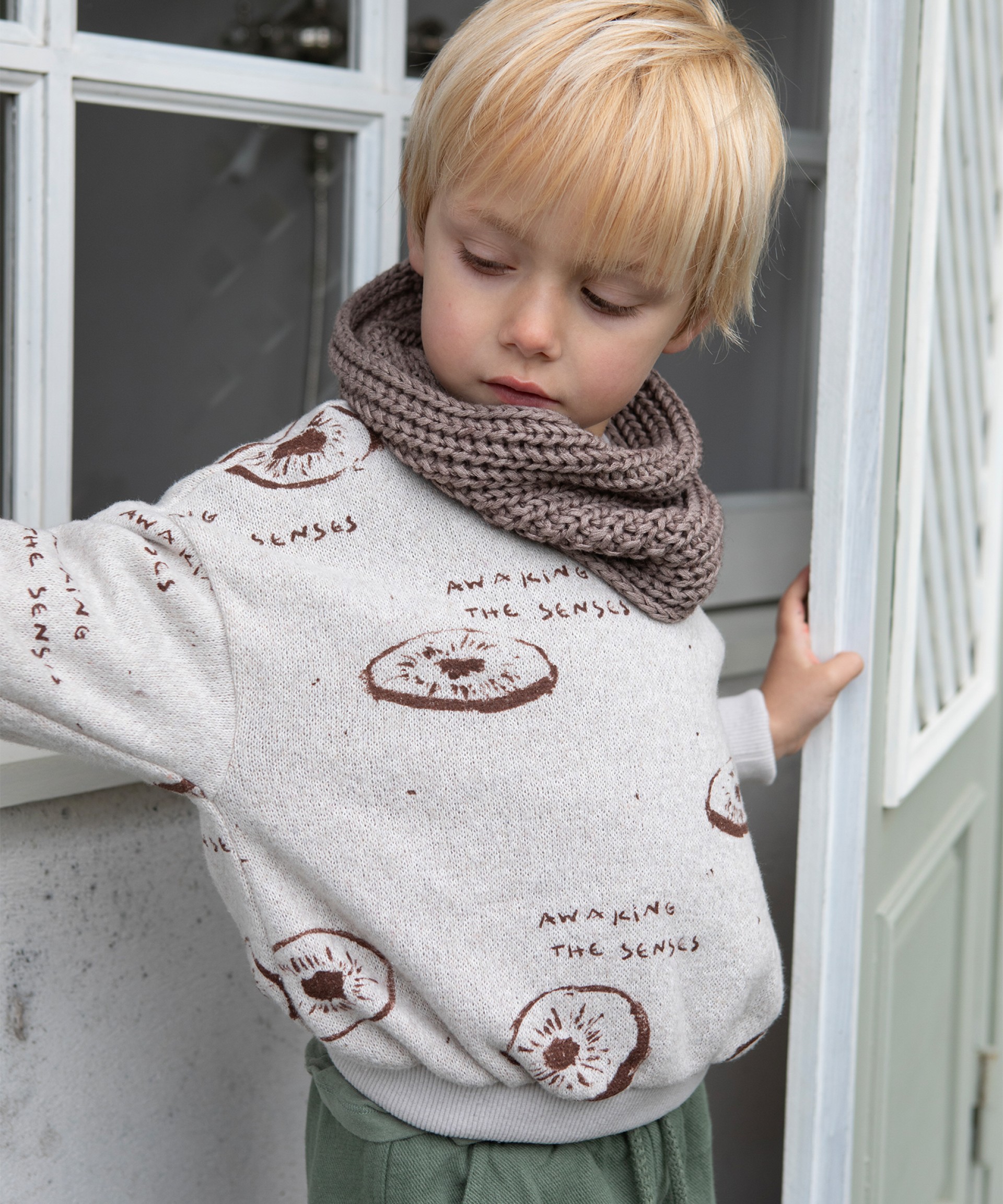 Sweat en maille card  l?intrieur avec les paules tombantes | Wooden Memories