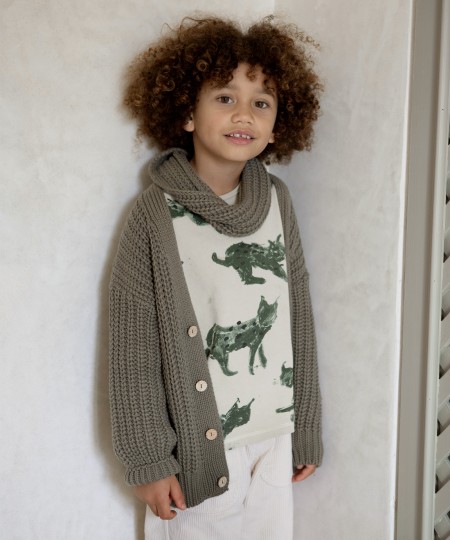 Chaqueta de punto tejido