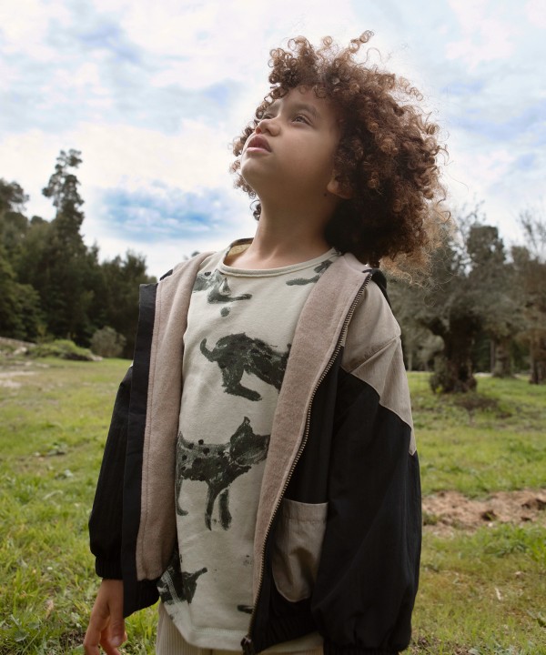 Parka imperm�able avec un d�tail de contraste de couleur