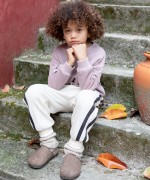 Pantaloni in maglina con trama, misto cotone e canapa | Wooden Memories