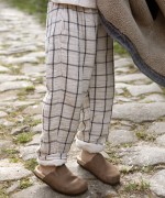 Pantaloni in tessuto con fodera in maglia | Wooden Memories