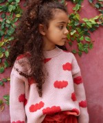 Knitted sweater with print | Wooden Memories