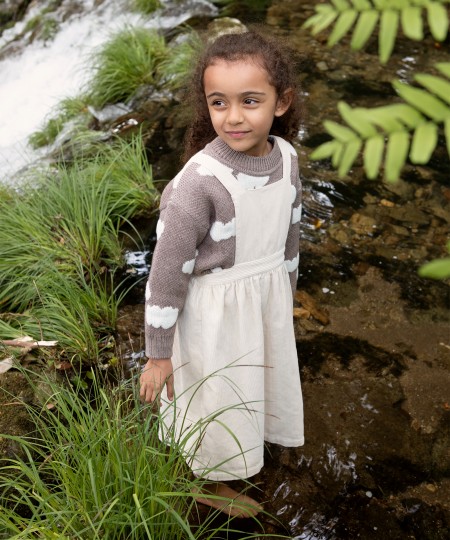 Camisola tricot com lã