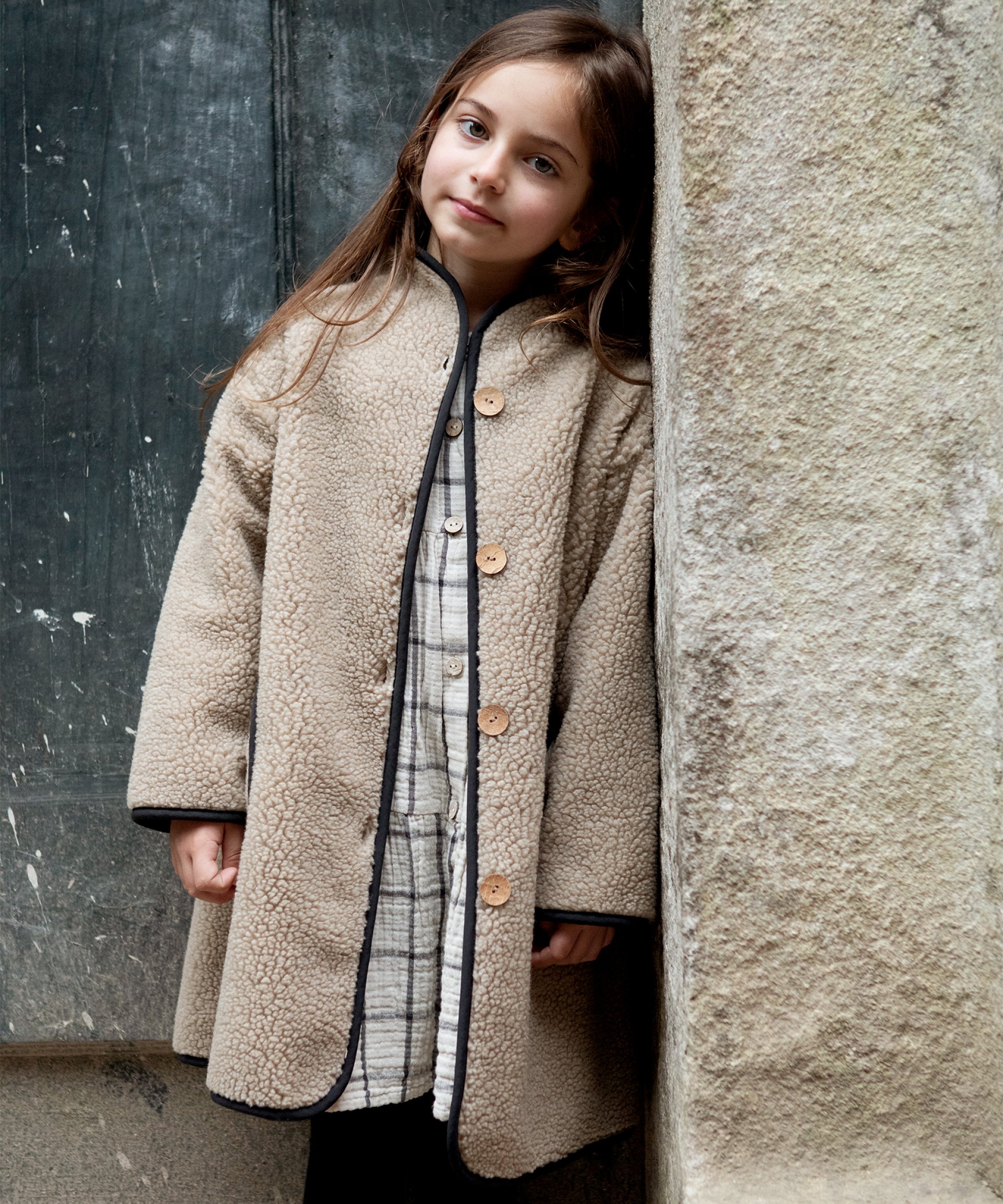 Plush jacket with pockets | Wooden Memories