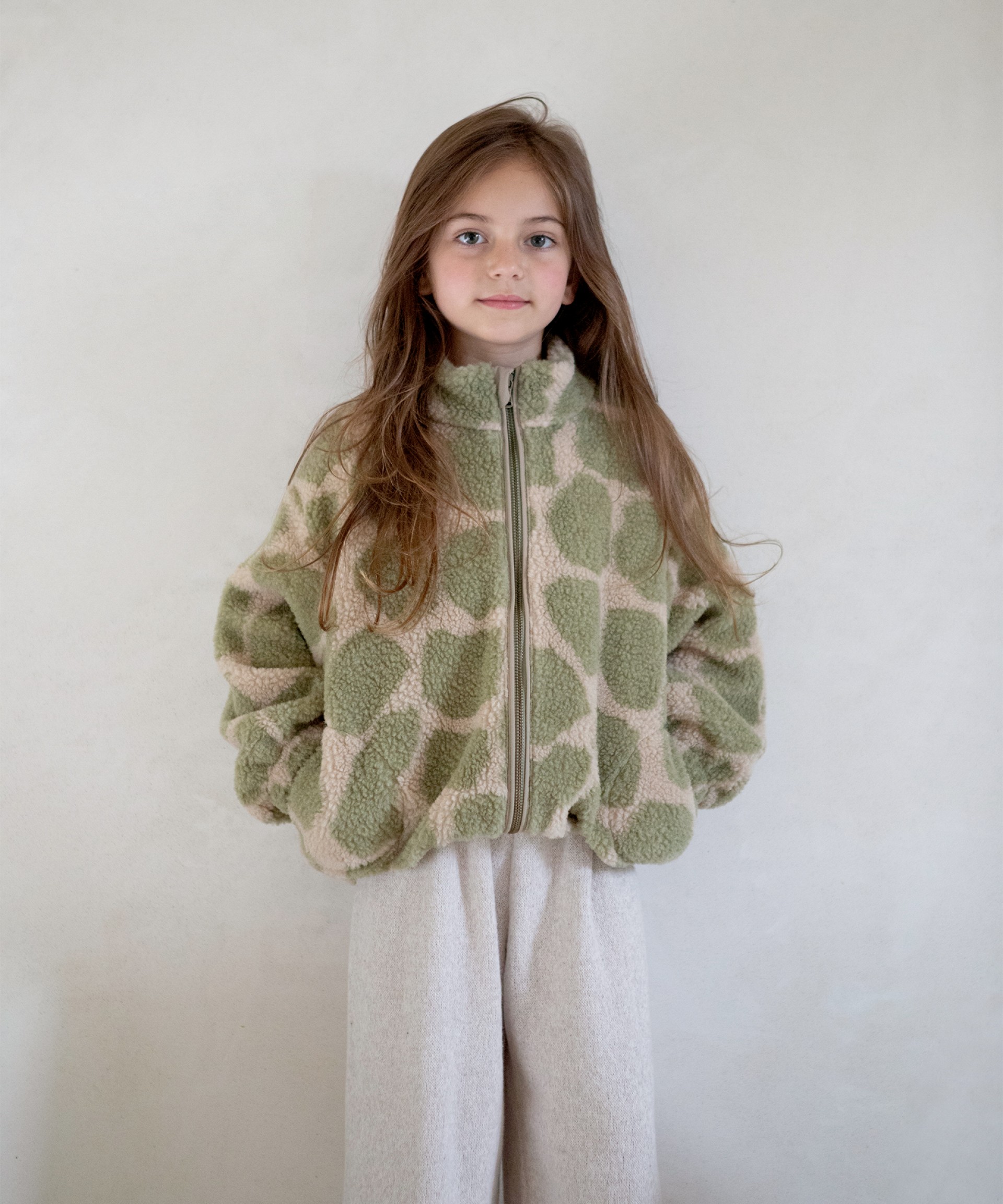 Chaqueta estampada con cremallera | Wooden Memories