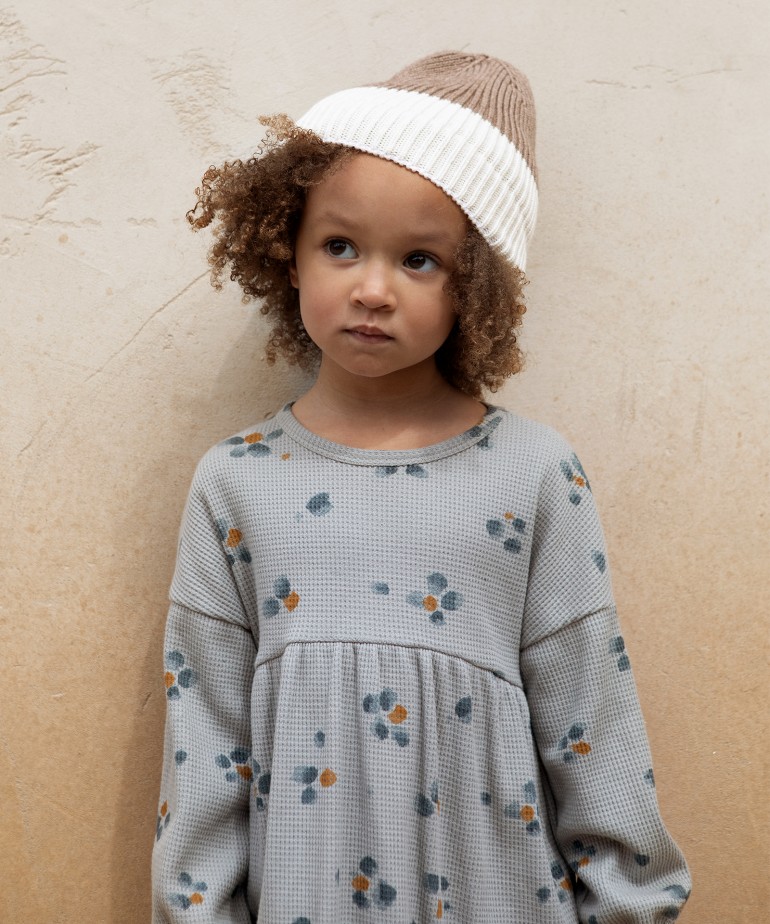 Dress with a frill at the bottom